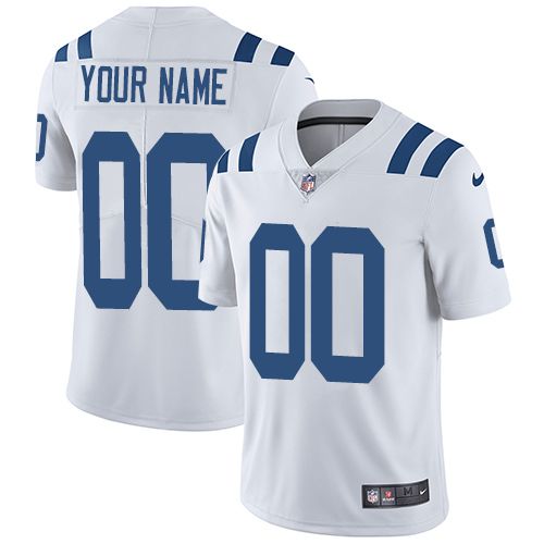 Nike Indianapolis Colts White Men Customized Vapor Untouchable Player Limited Jersey